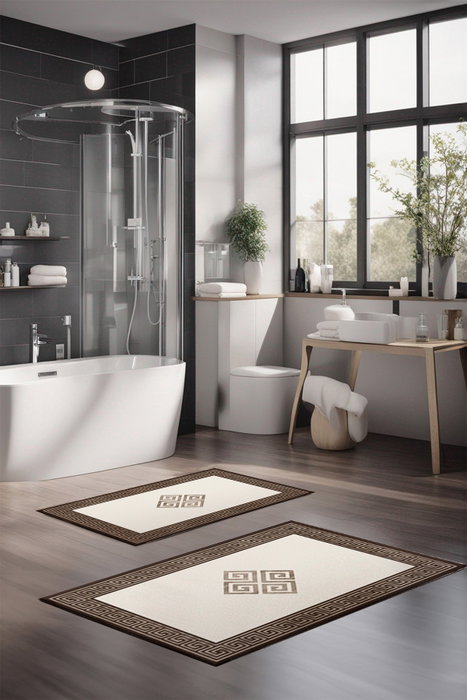 Mijölnir Juego de alfombrillas de baño CT-5071 de 2 piezas Multicolor